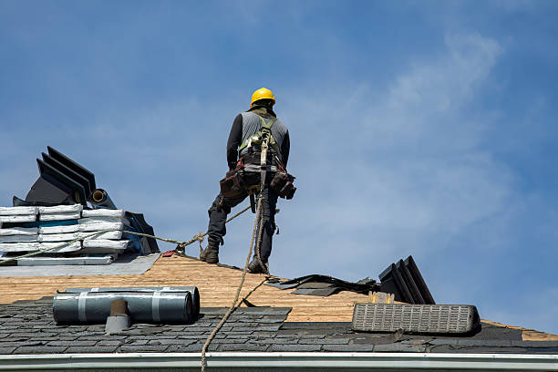 Professional Roofing technician working in New Braunfels, TX